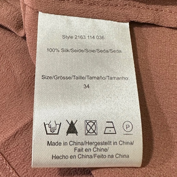 Day Bigger et Mikkelsen woman’s %100 silk shirt size 34 🇬🇧 Medium - Picture 6 of 7